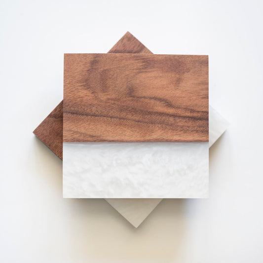 Walnut Coaster with Epoxy