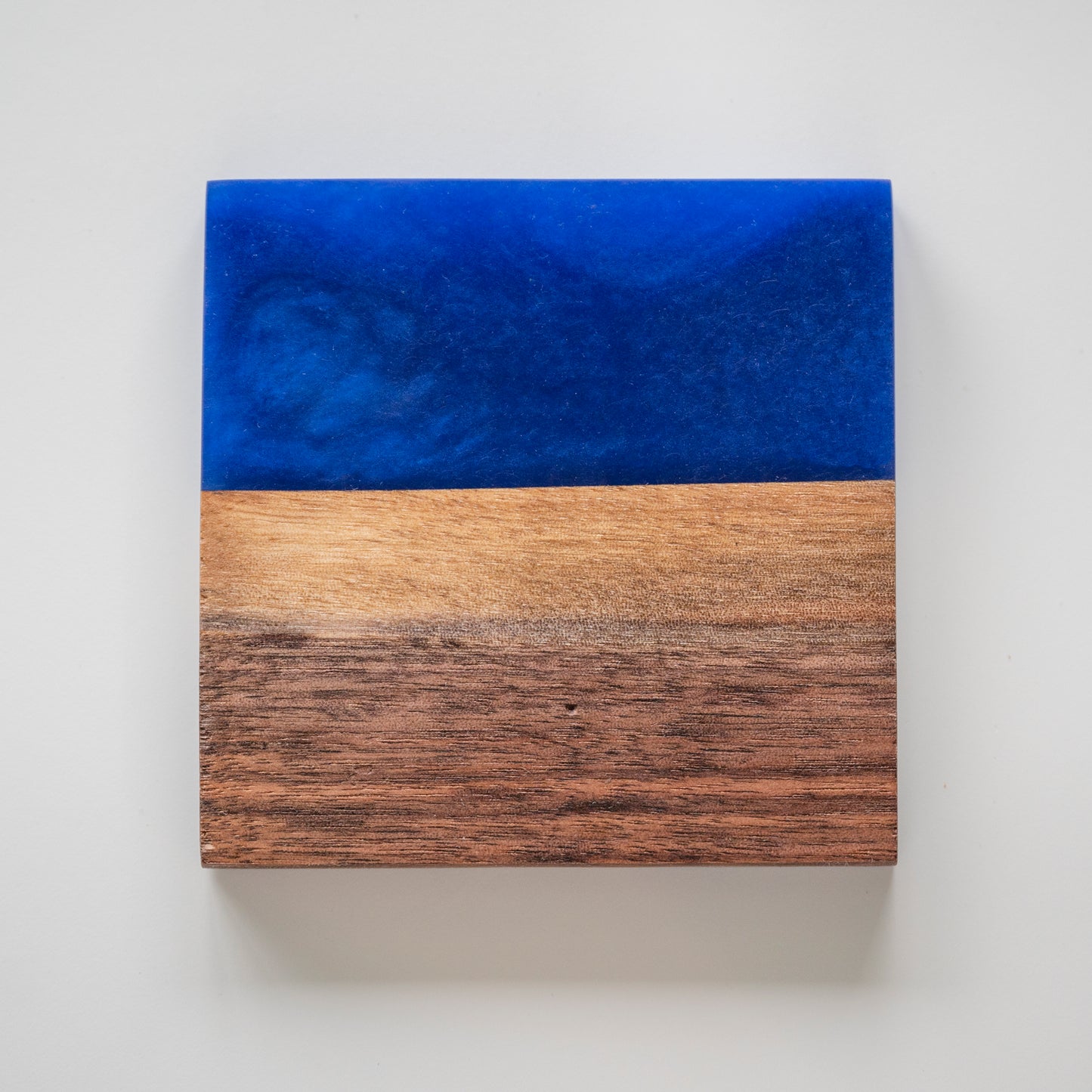 Walnut & Blue Coaster