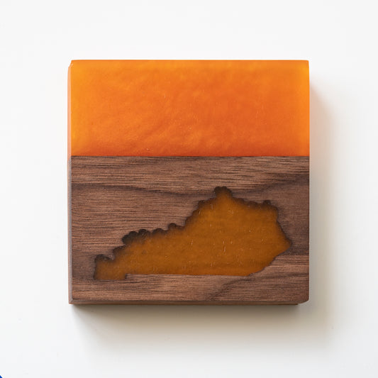 Walnut KY State Silhouette Coaster