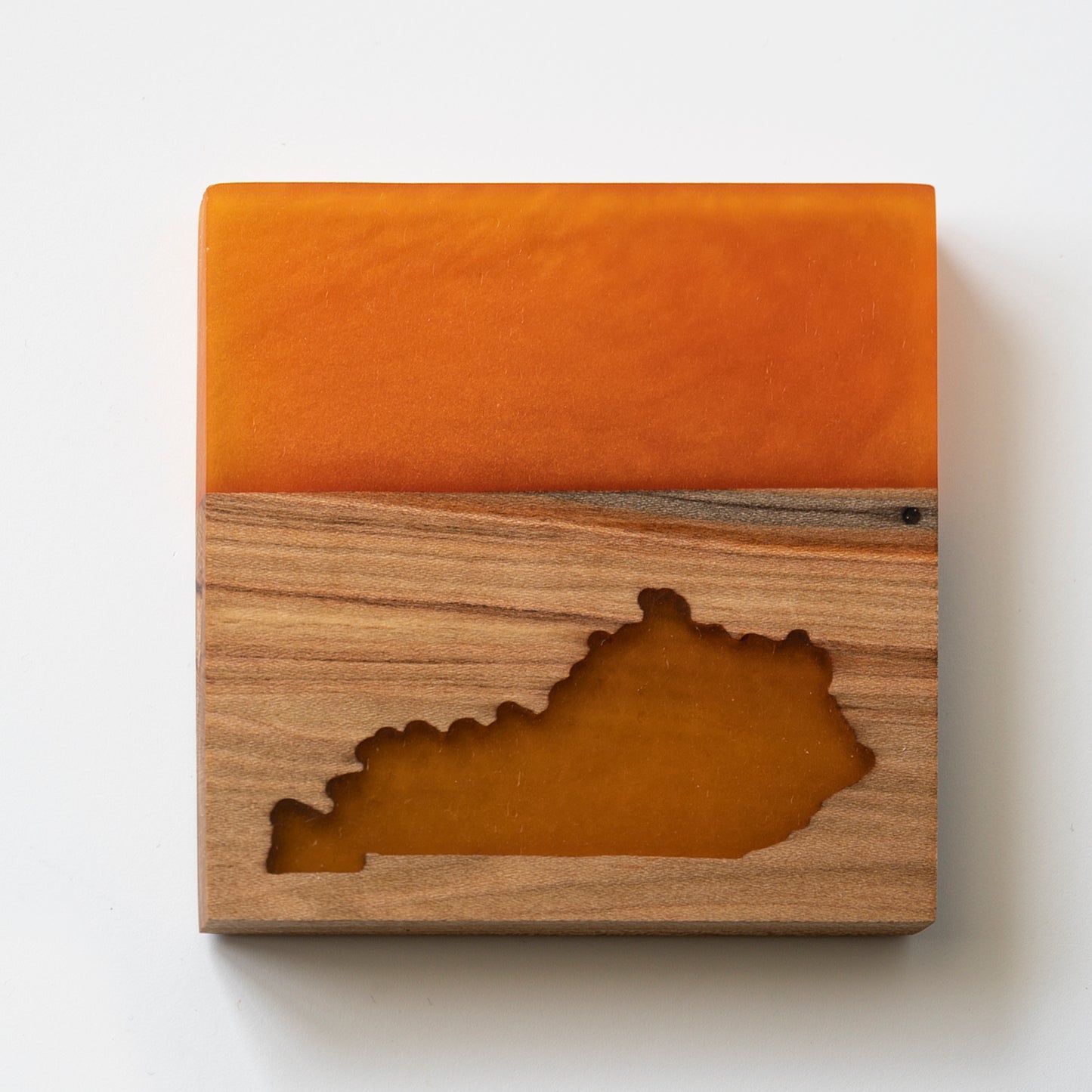Maple KY State Silhouette Coaster