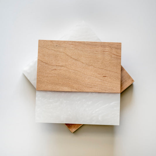 Maple Coaster with Epoxy